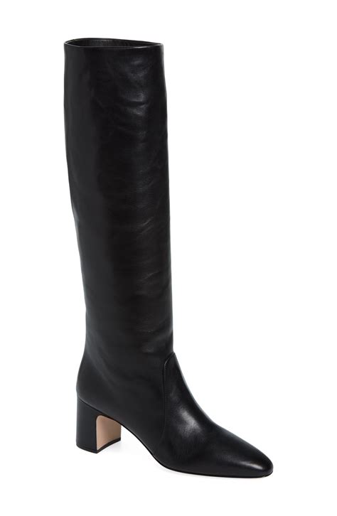 prada block heel over the knee boots|prada high heel pumps.